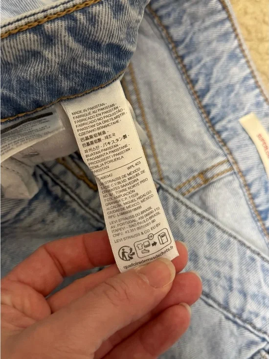 Levi's Superlow Light Blue Wide Leg Jeans - Picture 5 of 6